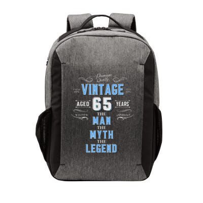  Vintage 65th birthday tshirt for him aged 65 years old tee Vector Backpack