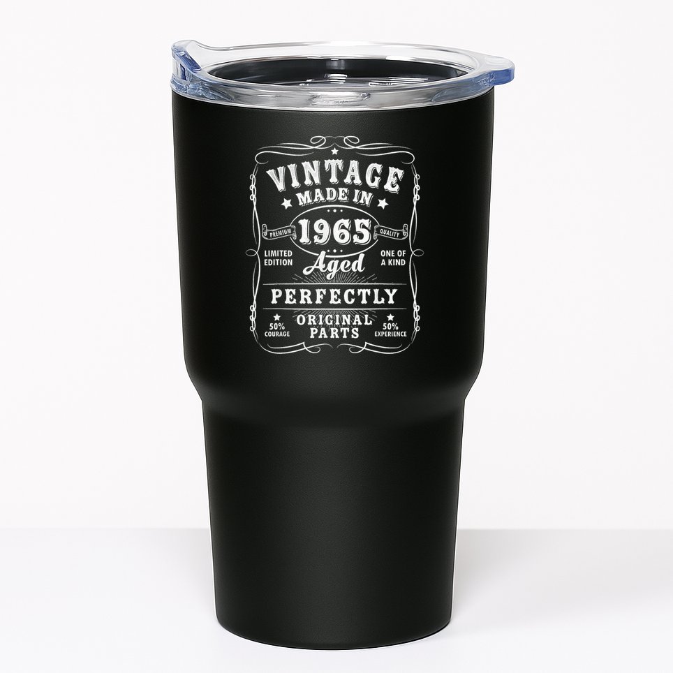 Vintage 60 Birthday Decorations 60yr 1965 60th Birthday Tumbler