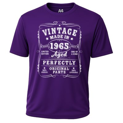 Vintage 60 Birthday Decorations 60yr 1965 60th Birthday Cooling Performance Crew T-Shirt