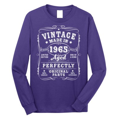 Vintage 60 Birthday Decorations 60yr 1965 60th Birthday Long Sleeve Shirt