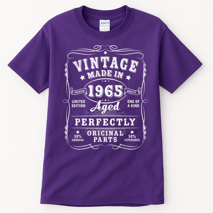 Vintage 60 Birthday Decorations 60yr 1965 60th Birthday Tall T-Shirt