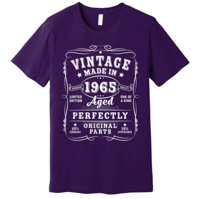 Vintage 60 Birthday Decorations 60yr 1965 60th Birthday Premium T-Shirt