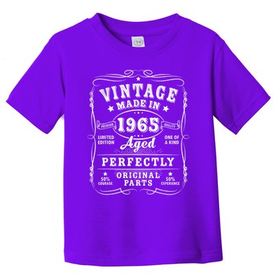 Vintage 60 Birthday Decorations 60yr 1965 60th Birthday Toddler T-Shirt
