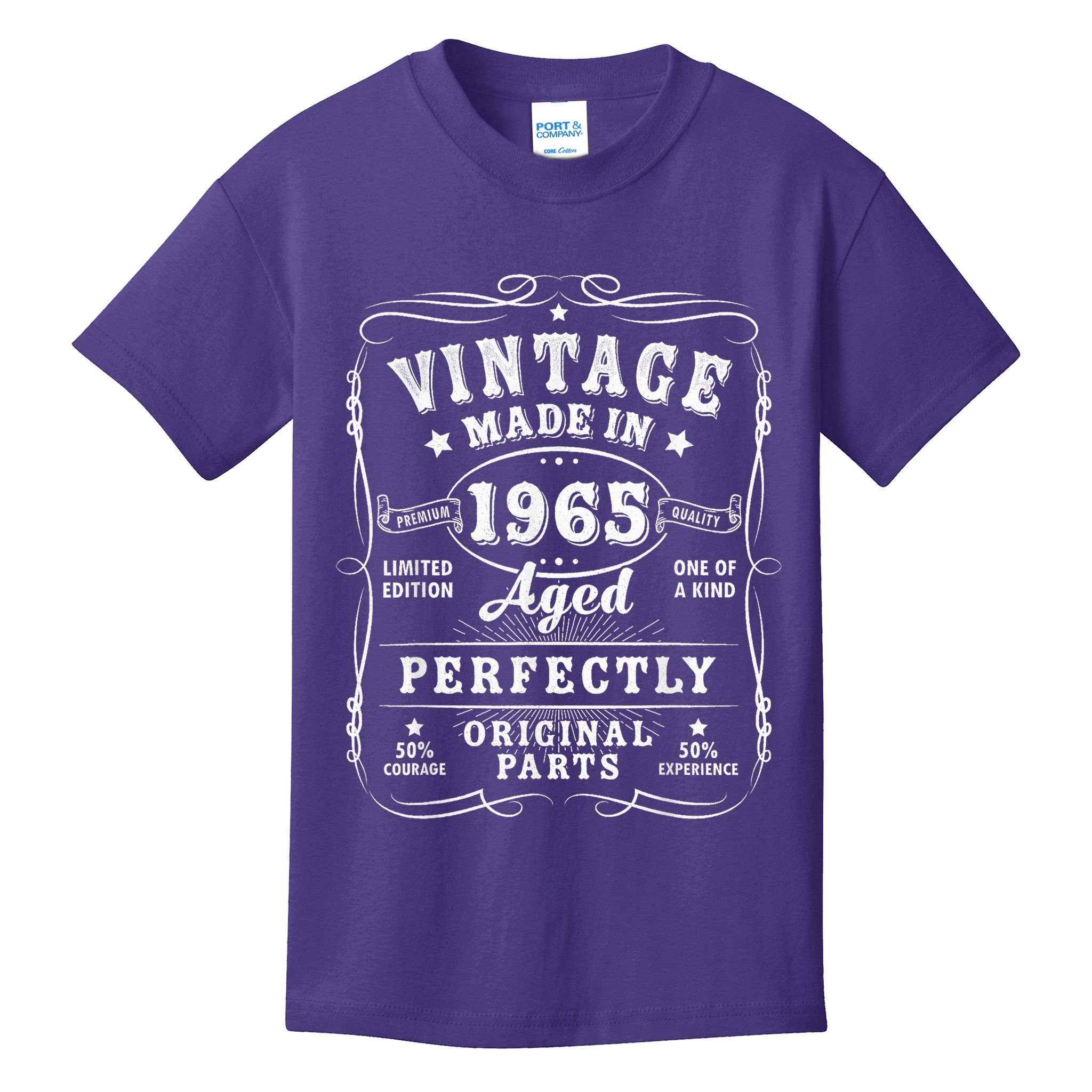 Vintage 60 Birthday Decorations 60yr 1965 60th Birthday Kids T-Shirt