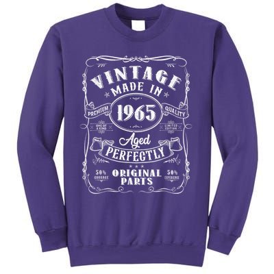 Vintage 60th Birthday Decorations 1965 60 Birthday Sweatshirt