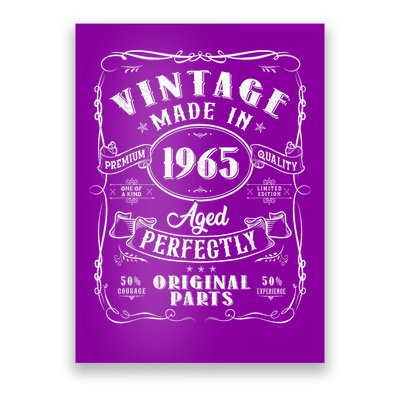 Vintage 60th Birthday Decorations 1965 60 Birthday Poster
