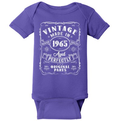 Vintage 60th Birthday Decorations 1965 60 Birthday Baby Bodysuit