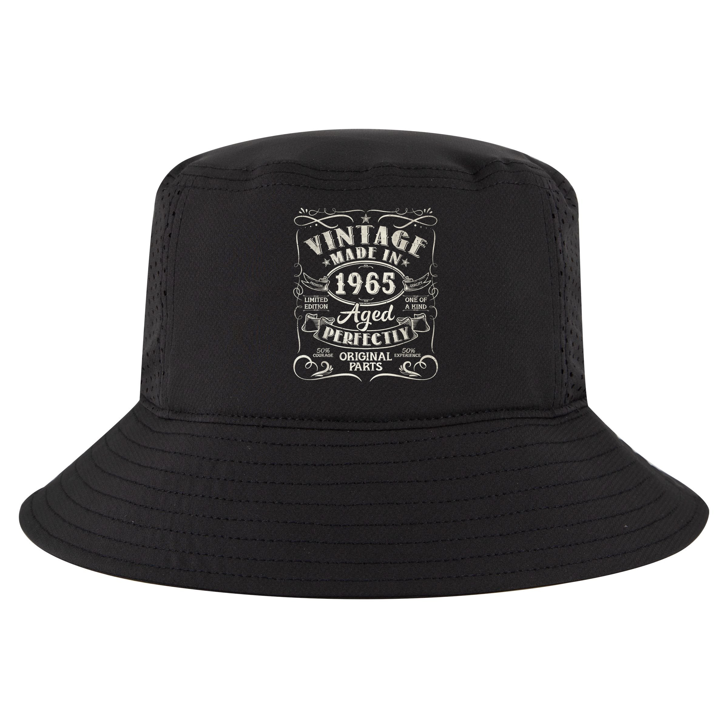 Vintage 60th Birthday Decorations 1965 60 Birthday Cool Comfort Performance Bucket Hat