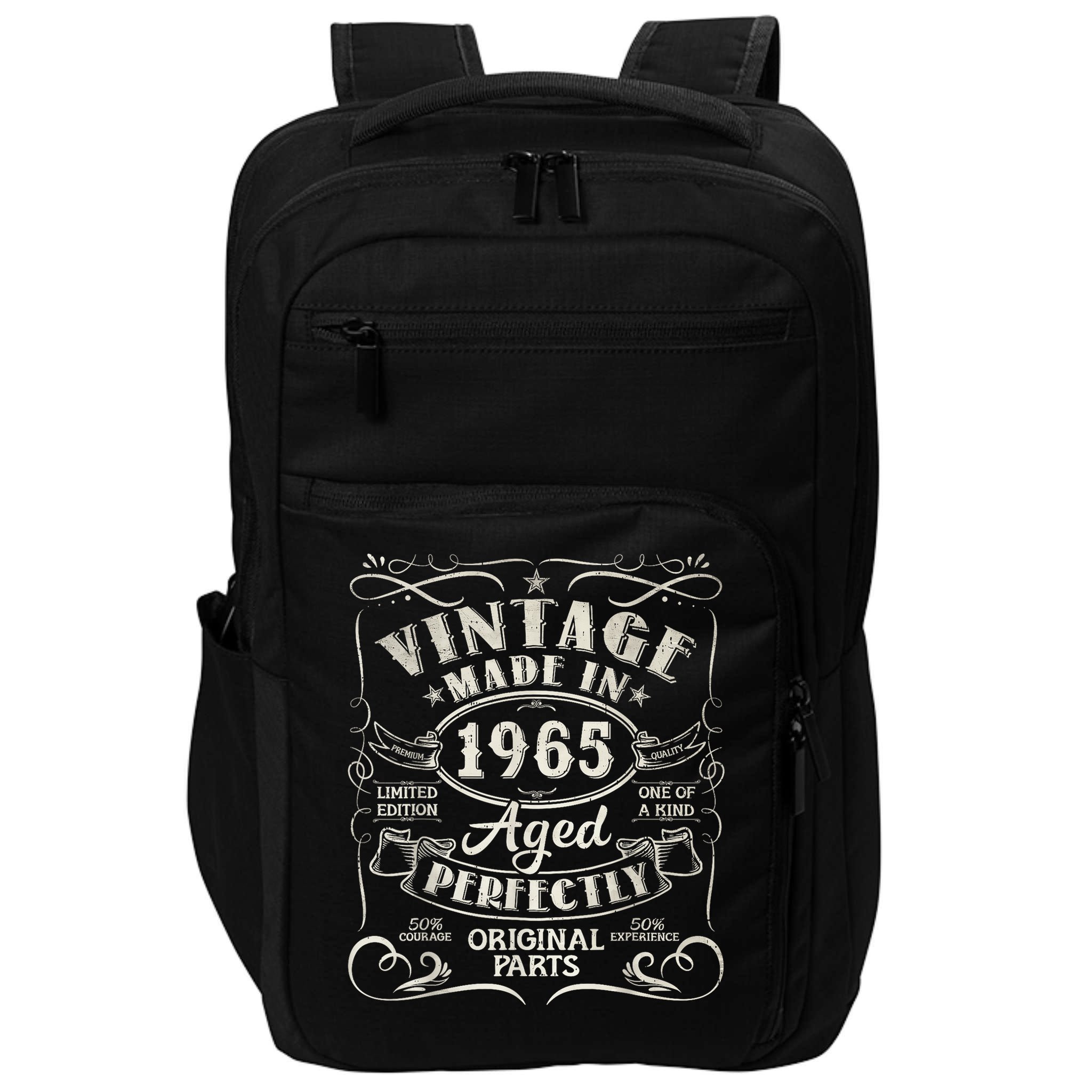 Vintage 60th Birthday Decorations 1965 60 Birthday Impact Tech Backpack