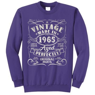 Vintage 60th Birthday Decorations 1965 60 Birthday Sweatshirt