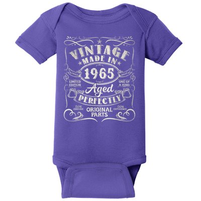Vintage 60th Birthday Decorations 1965 60 Birthday Baby Bodysuit
