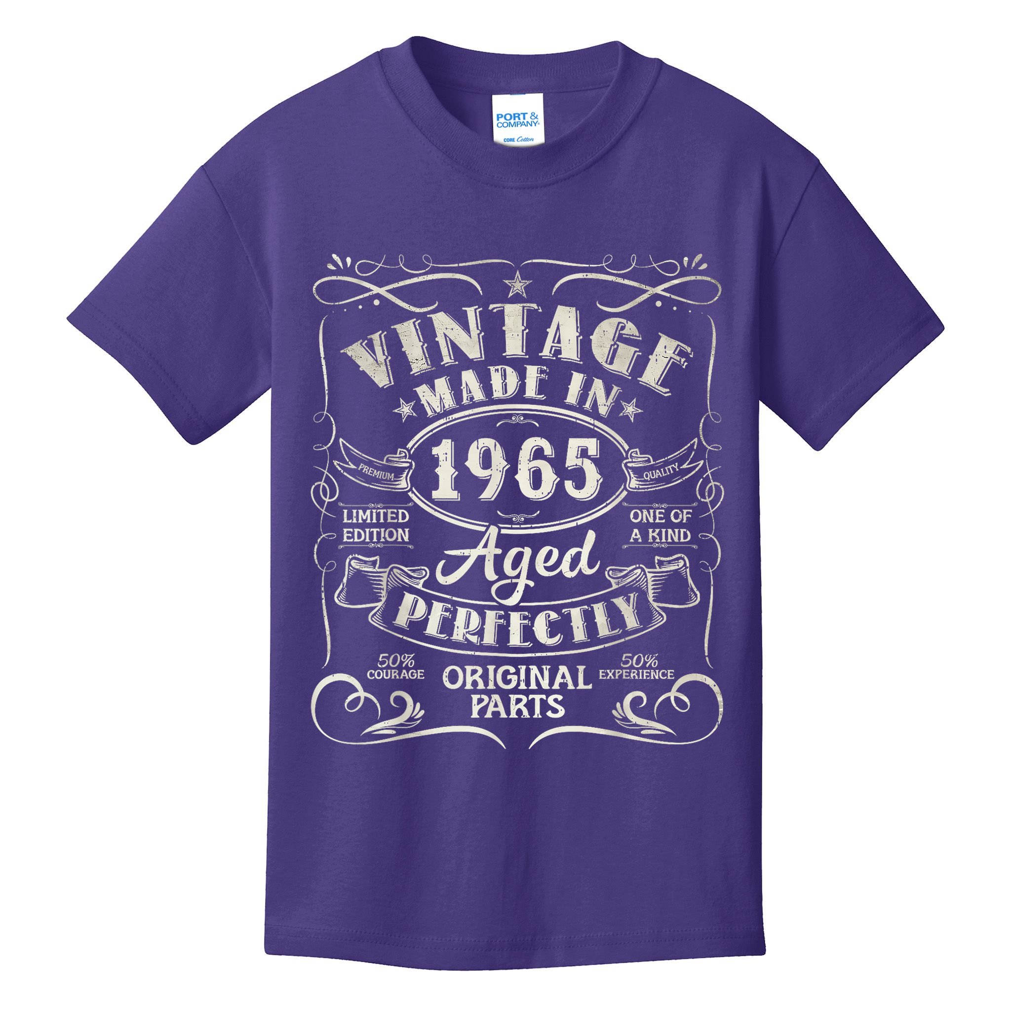 Vintage 60th Birthday Decorations 1965 60 Birthday Kids T-Shirt