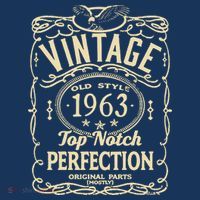 Vintage 60th Birthday top notch 1963 Tall T-Shirt