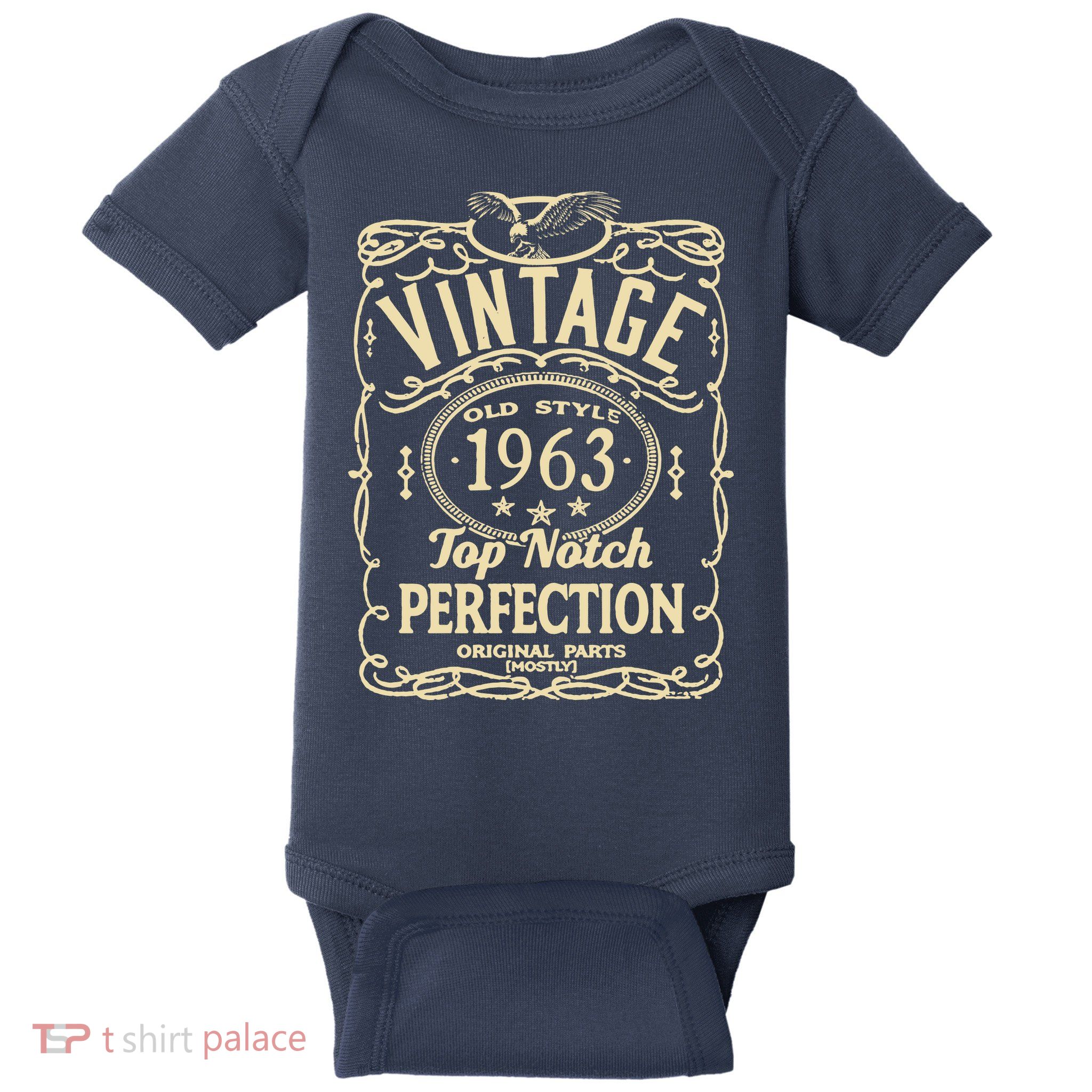 Vintage 60th Birthday top notch 1963 Baby Bodysuit