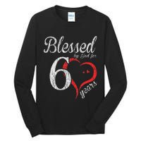 Vintage 60th Birthday Blessed By God, Happy Birthday Gift Tall Long Sleeve T-Shirt