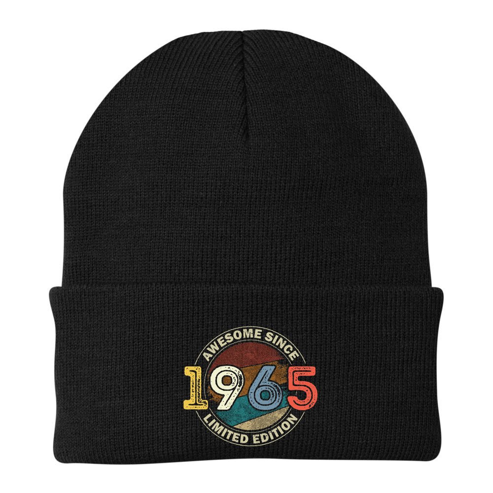 Vintage 60 Birthday Decorations 60yr 1965 60th Birthday Beanie