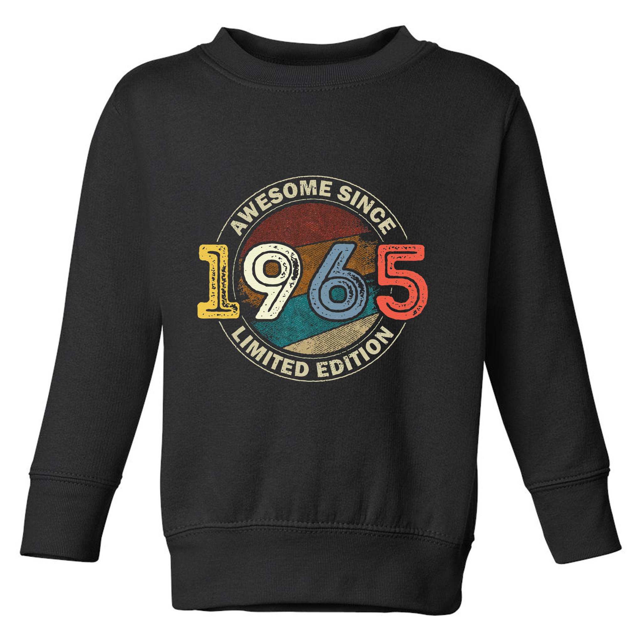 Vintage 60 Birthday Decorations 60yr 1965 60th Birthday Toddler Sweatshirt