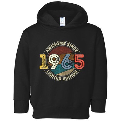 Vintage 60 Birthday Decorations 60yr 1965 60th Birthday Toddler Hoodie