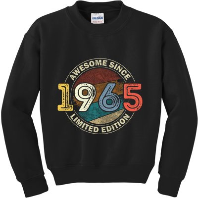 Vintage 60 Birthday Decorations 60yr 1965 60th Birthday Kids Sweatshirt