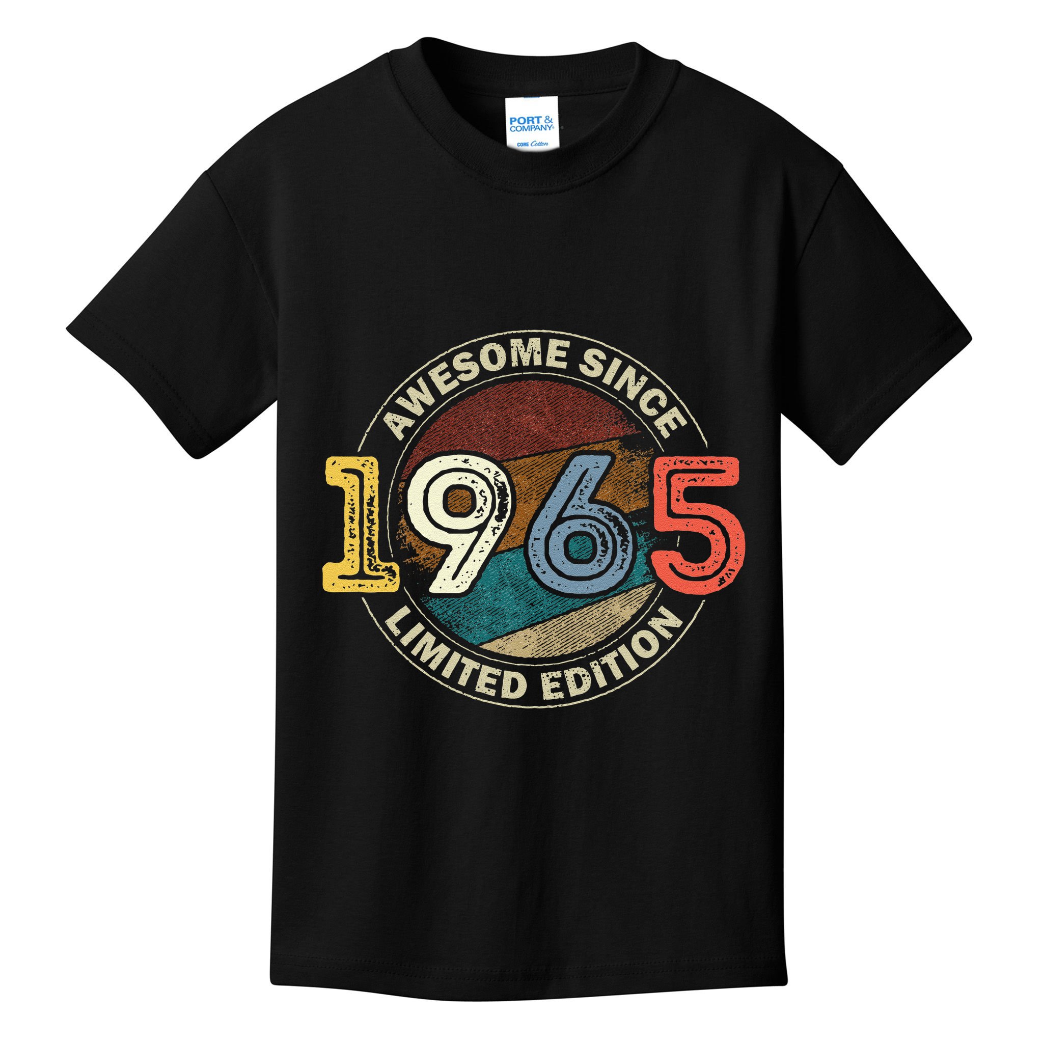 Vintage 60 Birthday Decorations 60yr 1965 60th Birthday Kids T-Shirt