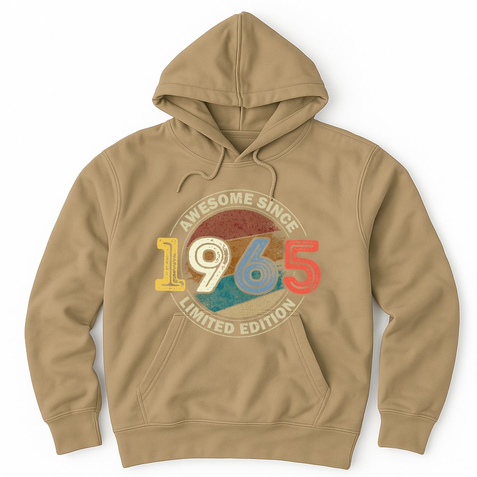 Vintage 60 Birthday Decorations 60yr 1965 60th Birthday Hoodie