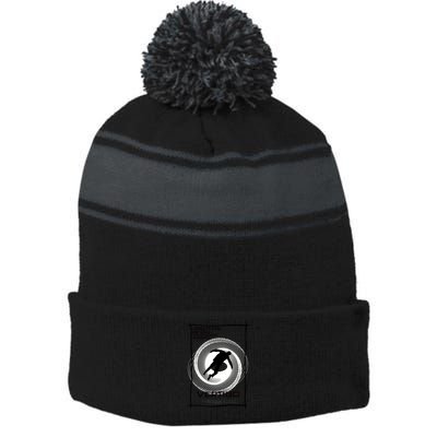 Vertigo 60 Years Of Obsession Stripe Pom Pom Beanie