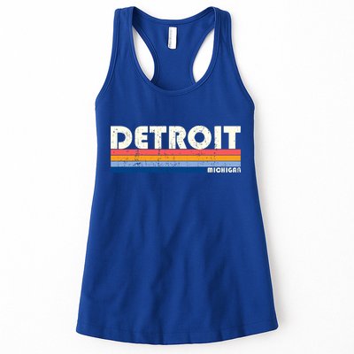 Vintage 70s 80s Style Detroit Mi Great Gift Womens Tank Top