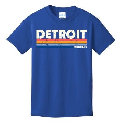 Vintage 70s 80s Style Detroit Mi Great Gift Kids T-Shirt