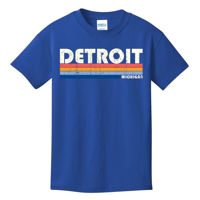 Vintage 70s 80s Style Detroit Mi Great Gift Kids T-Shirt