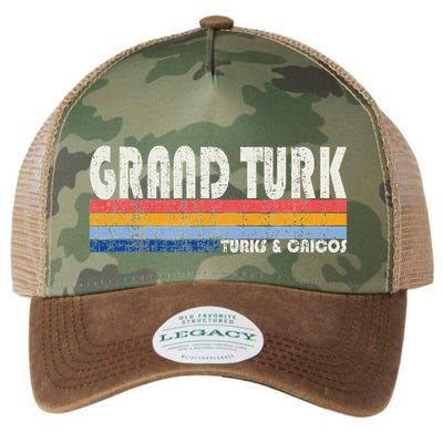 Vintage 70s 80s Style Grand Turk Turks And Caicos Isl Legacy Tie Dye Trucker Hat