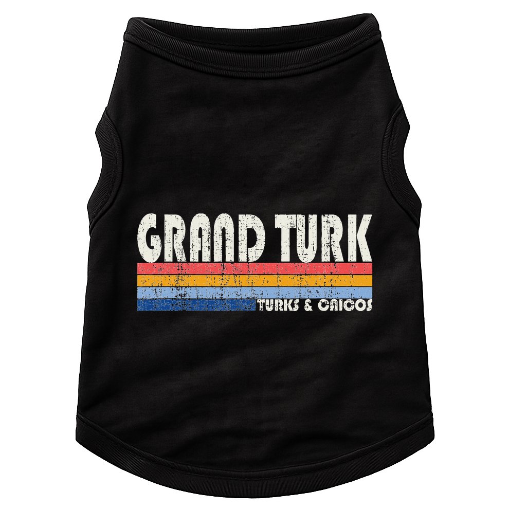 Vintage 70s 80s Style Grand Turk Turks And Caicos Isl Doggie Tank