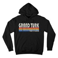 Vintage 70s 80s Style Grand Turk Turks And Caicos Isl Hoodie