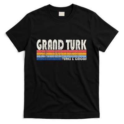 Vintage 70s 80s Style Grand Turk Turks And Caicos Isl T-Shirt