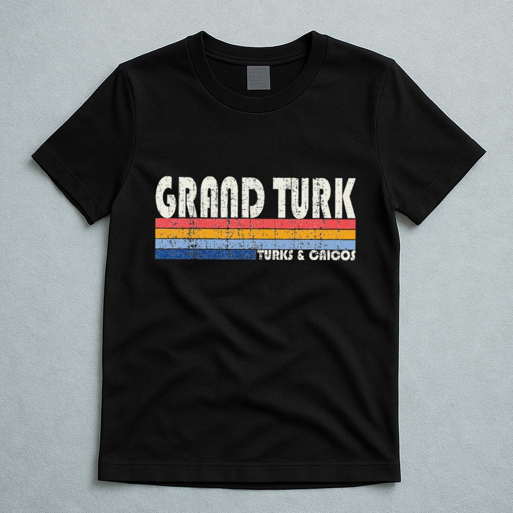 Vintage 70s 80s Style Grand Turk Turks And Caicos Isl T-Shirt