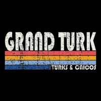 Vintage 70s 80s Style Grand Turk Turks And Caicos Isl T-Shirt