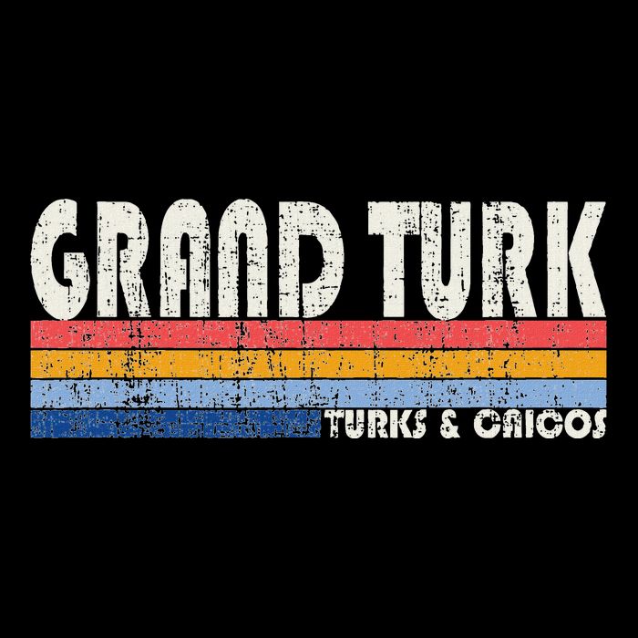 Vintage 70s 80s Style Grand Turk Turks And Caicos Isl T-Shirt