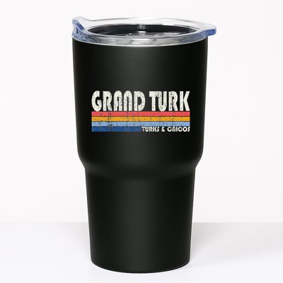 Vintage 70s 80s Style Grand Turk Turks And Caicos Isl Tumbler