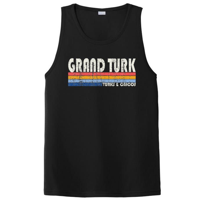 Vintage 70s 80s Style Grand Turk Turks And Caicos Isl PosiCharge Competitor Tank