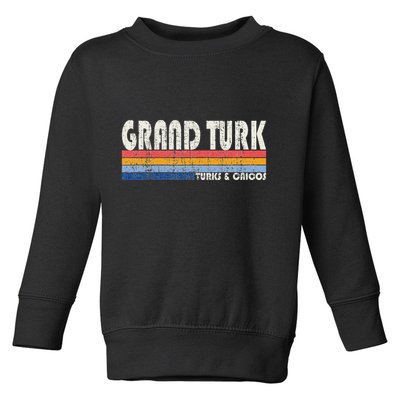 Vintage 70s 80s Style Grand Turk Turks And Caicos Isl Toddler Sweatshirt
