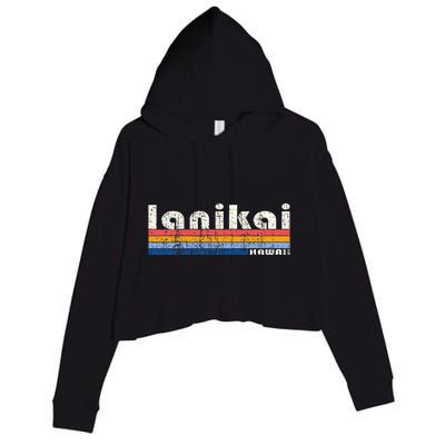 Vintage 70s 80s Style Lanikai Hi Crop Fleece Hoodie