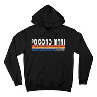 Vintage 70s 80s Style Pocono Mtns Pa Hoodie