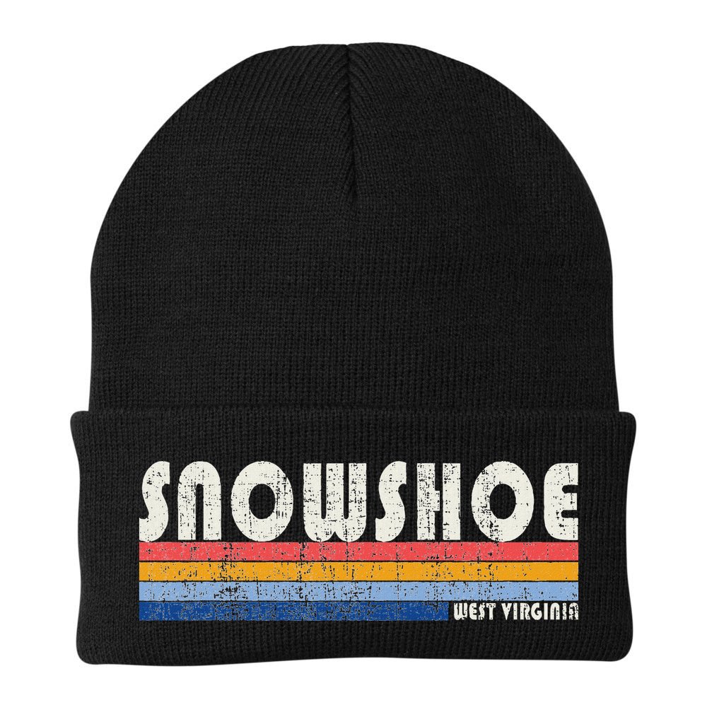 Vintage 70s 80s Style Snowshoe Wv Beanie