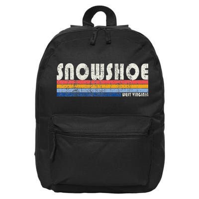 Vintage 70s 80s Style Snowshoe Wv 16 in Basic Backpack