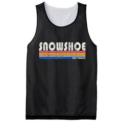 Vintage 70s 80s Style Snowshoe Wv Mesh Reversible Basketball Jersey Tank