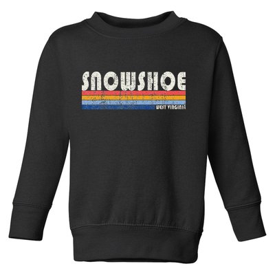 Vintage 70s 80s Style Snowshoe Wv Toddler Sweatshirt
