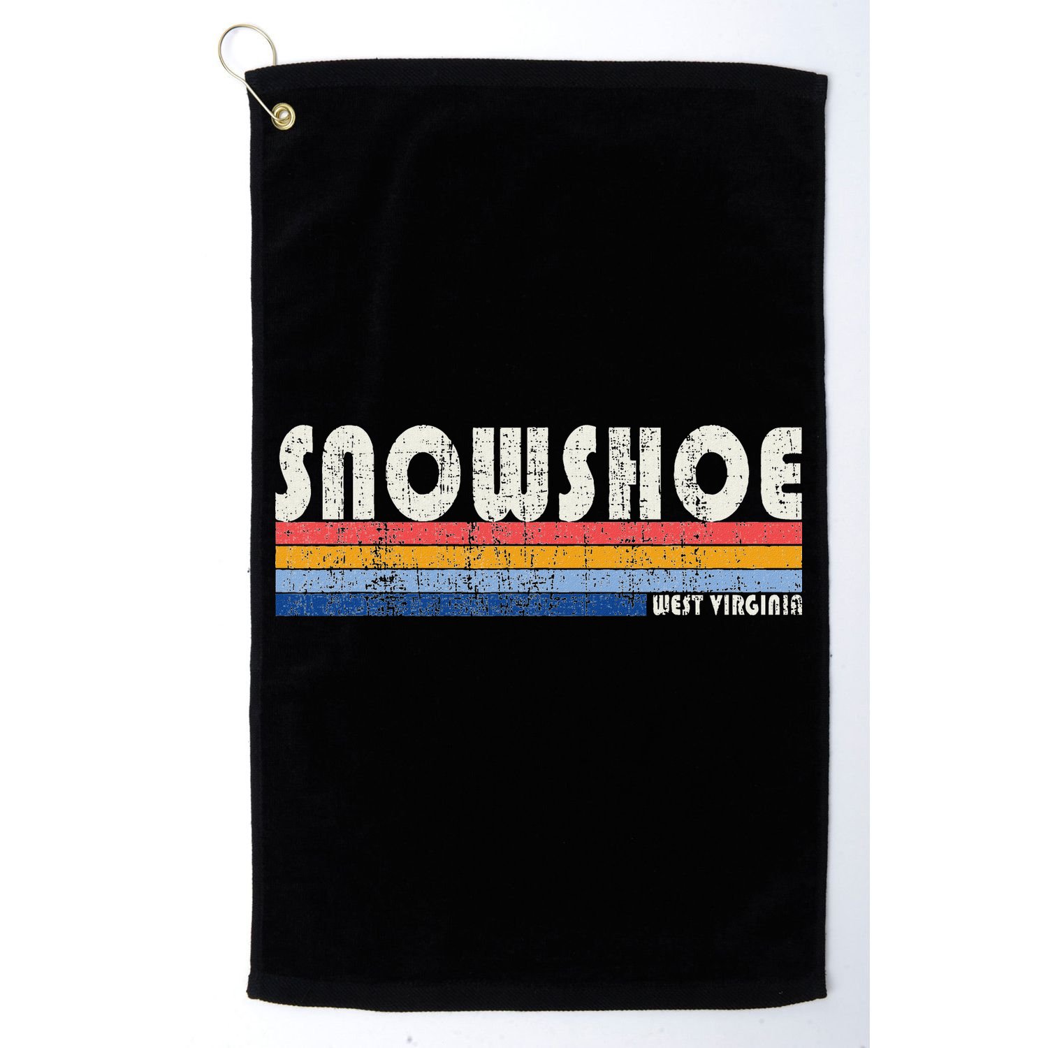 Vintage 70s 80s Style Snowshoe Wv Golf Towel