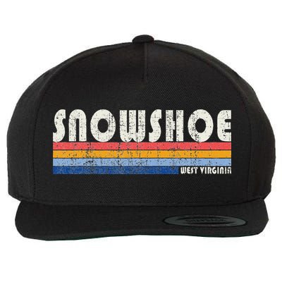 Vintage 70s 80s Style Snowshoe Wv Wool Snapback Cap
