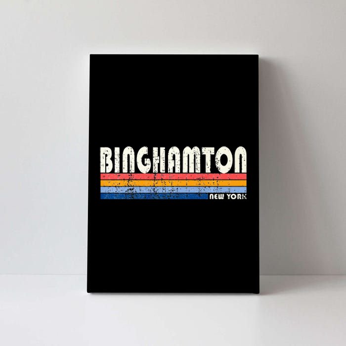 Vintage 70s 80s Style Binghamton Ny Canvas