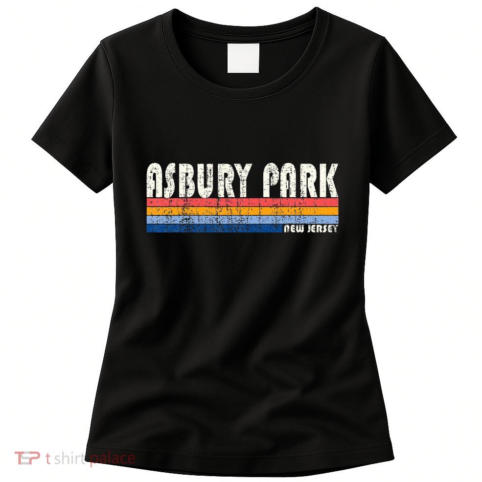 Vintage 70s 80s Style Asbury Park Nj Womens T-Shirt