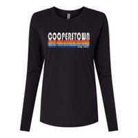 Vintage 70s 80s Style Cooperstown Womens Cotton Relaxed Long Sleeve T-Shirt